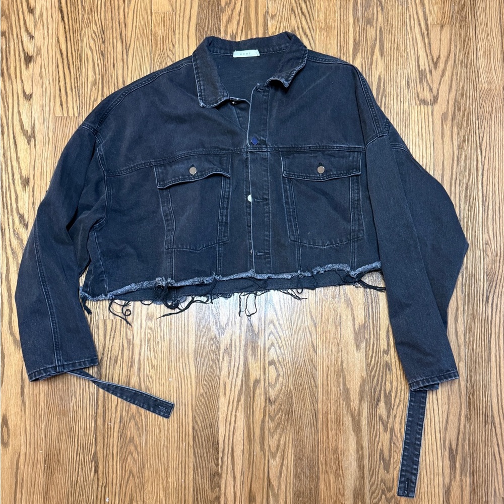 MNML Dark Denim Jacket Cropped